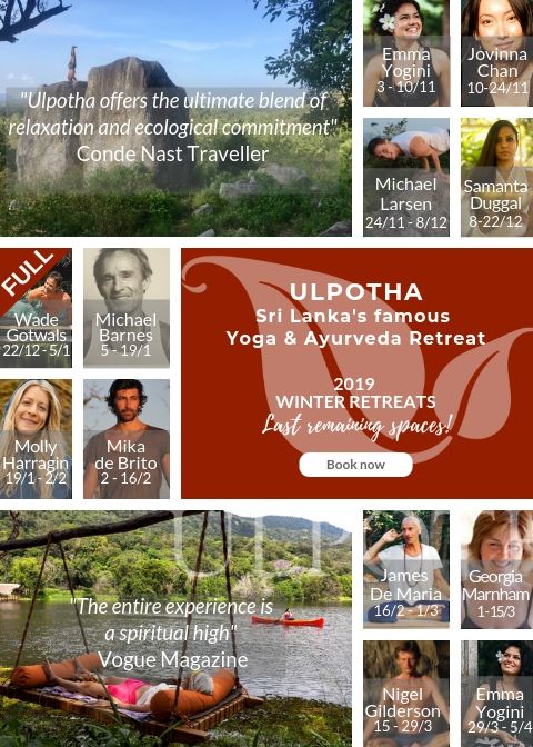 various yoga retreats Ulpotha 2020