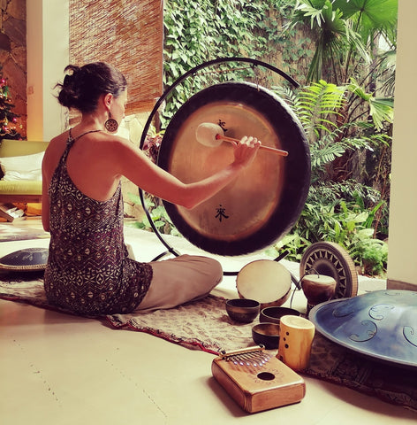 Garden gong bath