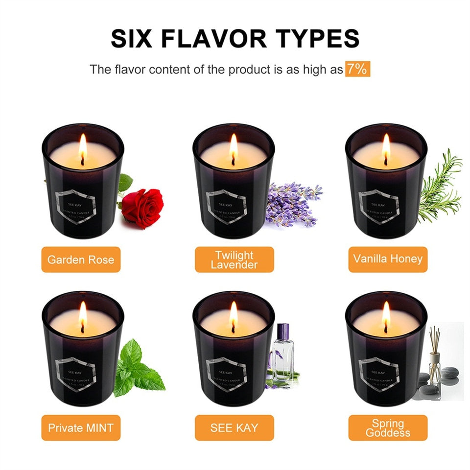 aromatherapy scented candles