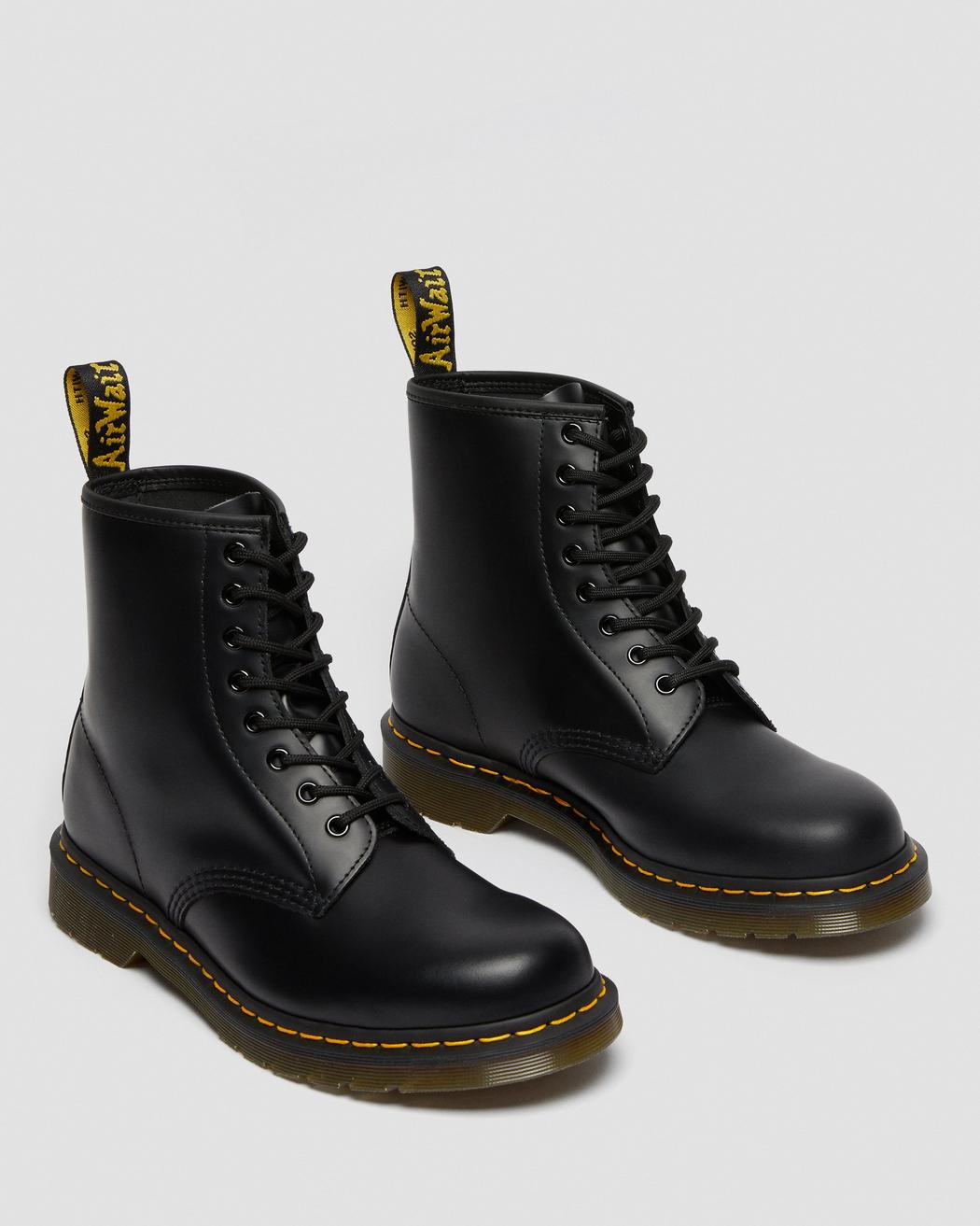 black smooth doc martens