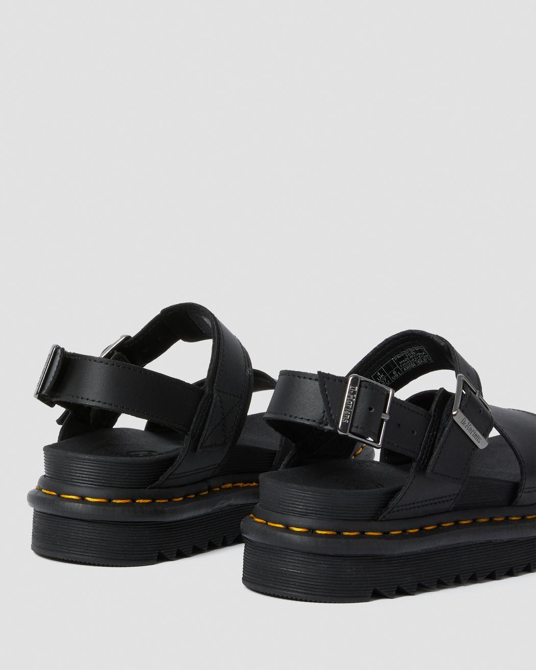 black doc marten sandals