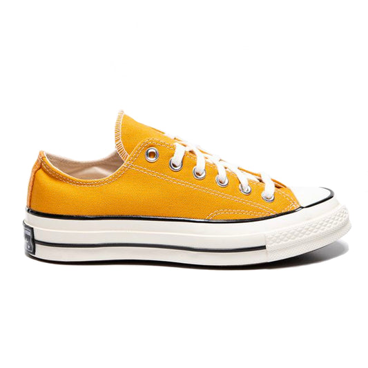 yellow low cut converse