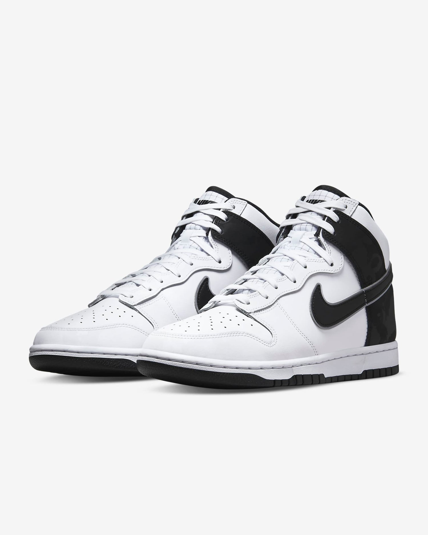 dunk high retro white black