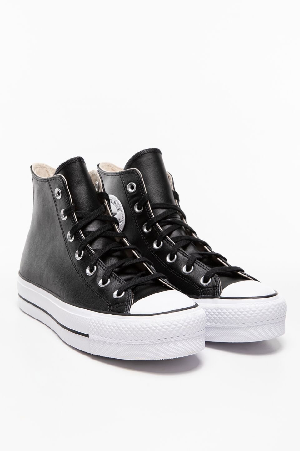 black chuck lift high sneakers