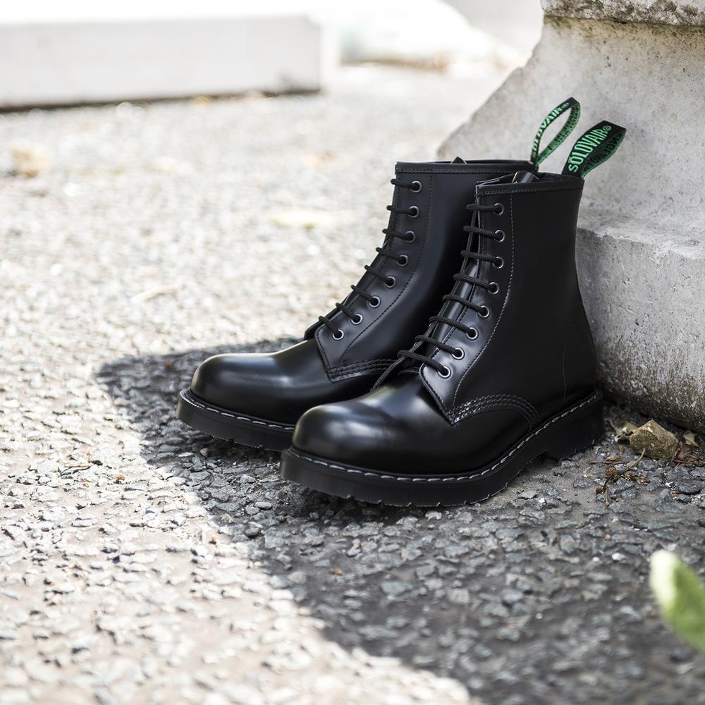 black derby boots