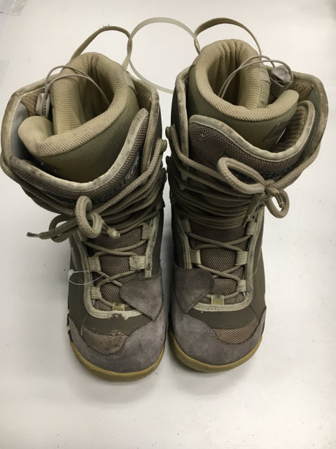 Used Grey/Tan Womens 6.5 Snowboard Boots – ELEVATESPORTING