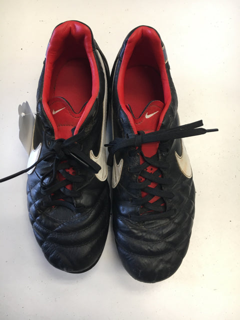 Used Tiempo Black/white/red Mens Size Soccer Cleats – ELEVATESPORTING