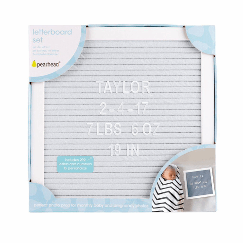 Pearhead Letter Board, Grey