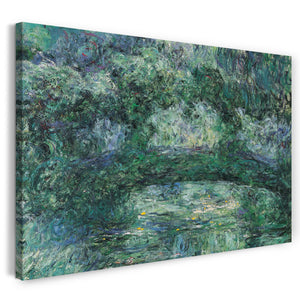 Leinwandbild Claude Monet - Japanische Brücke über den Seerosenteich (1918-1924)