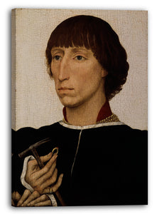 Leinwandbild Rogier van der Weyden - Francesco d'Este (geboren um 1430, gestorben nach 1475)