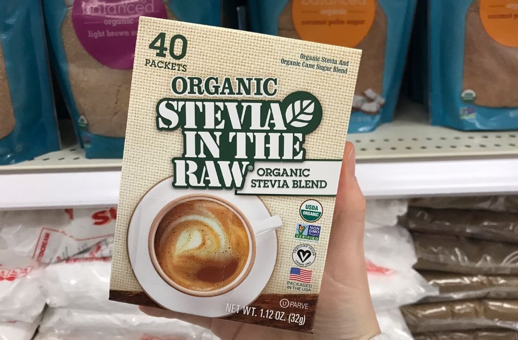 box of organic stevia in the raw