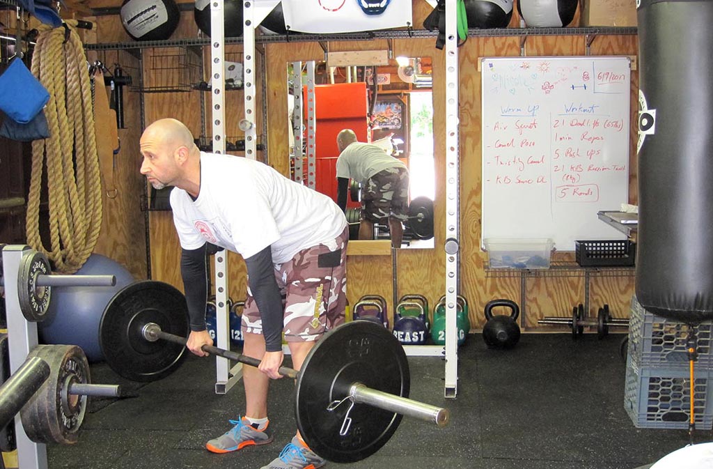 stiff legged deadlift