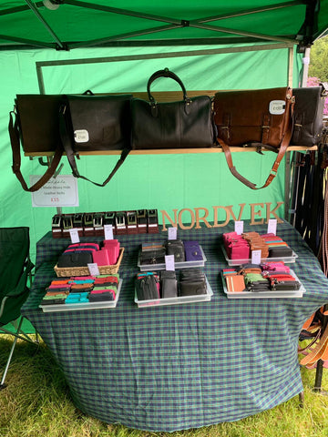 leather goods from Nordvek at todmorden show 2019