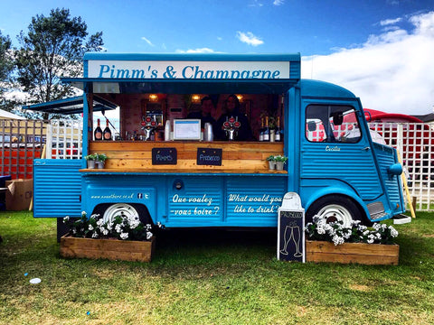 prosecco and pimms van at great Yorkshire show on Nordvek blog
