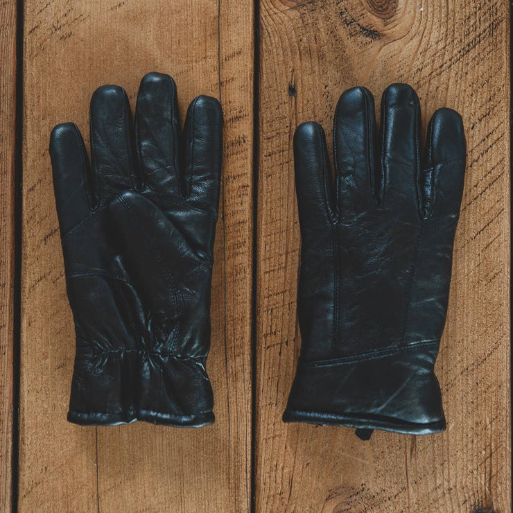 mens sheepskin lined leather gloves