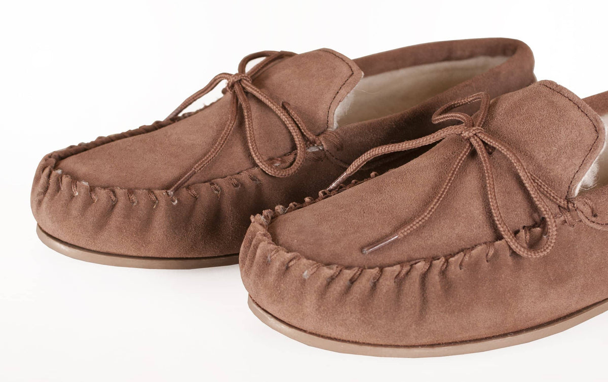 wool lined moccasins