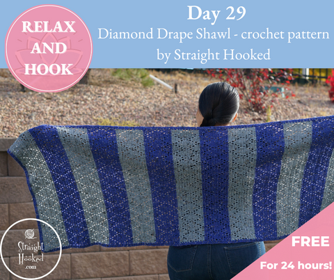 easy rectangular crochet shawl pattern