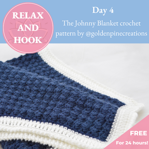 Modern crochet baby blanket pattern
