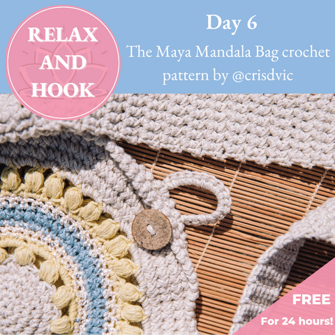 Mandala Art Therapy - crochet pattern for mandala bag 
