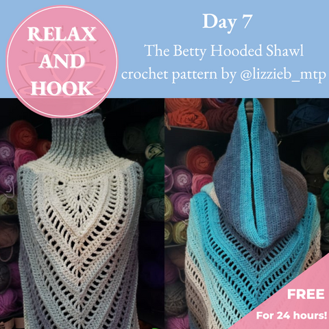 Hooded shawl crochet pattern