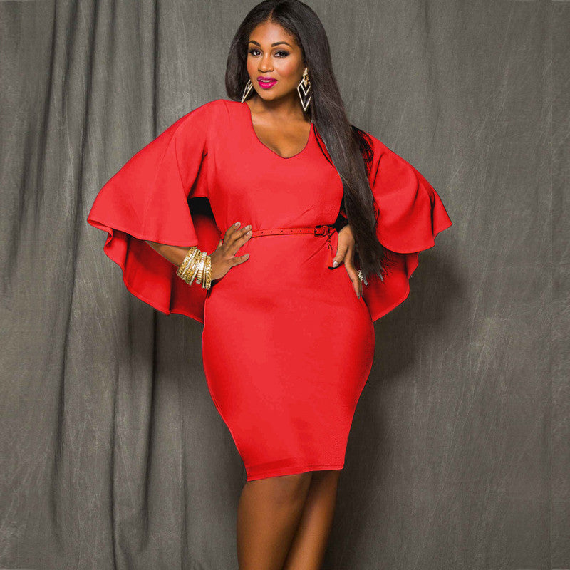 red dresses for plus size women