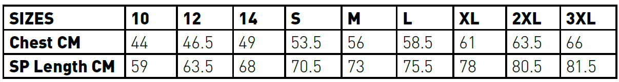 SIZING CHART