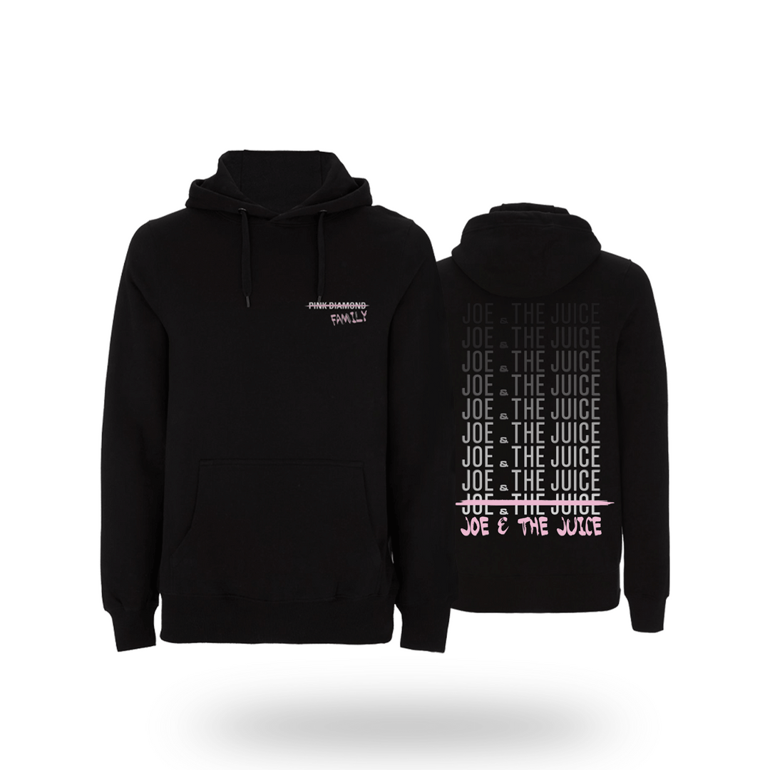 Svart Pink Diamond Hoodie