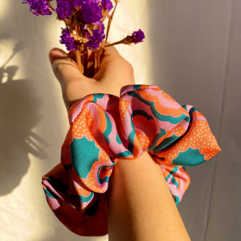 Zesty Print Scrunchie