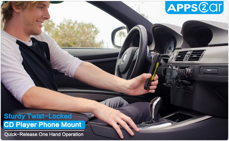 CD Player phone mount