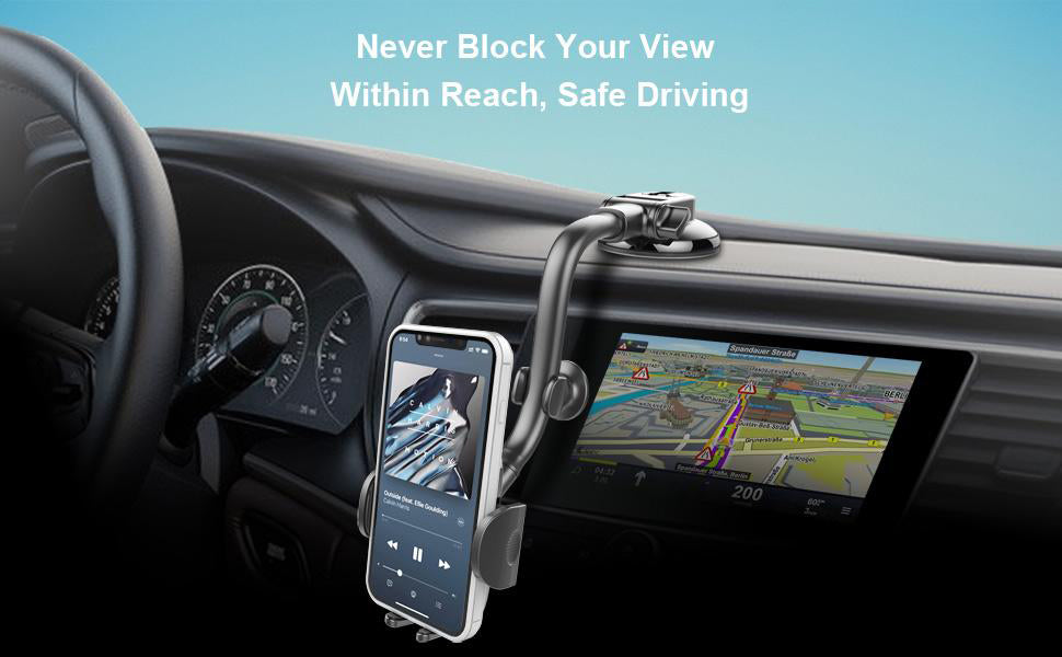 APPS2Car Flexible 8-inch Gooseneck Cradle Phone Holder for Car Truck – APPS2Car  Mount