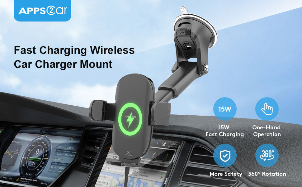 wireless charger dash mount