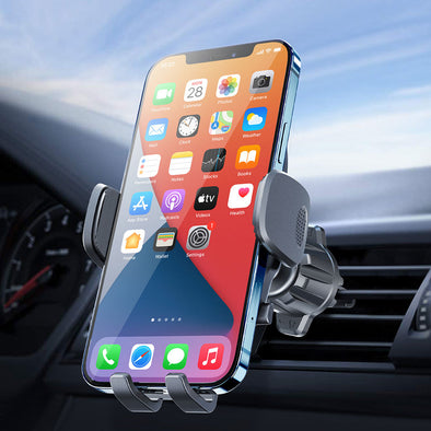 Adjustable Car Vent Phone Mount, with Expandable Spring-Loaded Grip,  Universal Strong Hold Air Vent Cell Phone Holder for Car with Super Sturdy  Grips, Fit with all Phones 