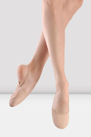 Eclipse II -- Women's Leather Half Sole Shoe -- Light Suntan - Teddy Shoes - Lyrical Dance Shoes