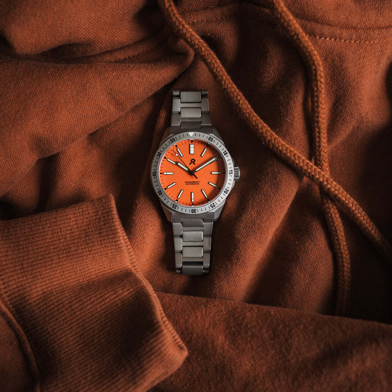 RZE Endeavour Rescue Orange Titanium LE Diver Watch – Military Inc Store