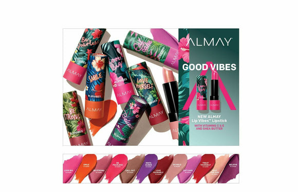 Almay Lip Vibes Lipstick, 5 Different New Shade's *You Choose*