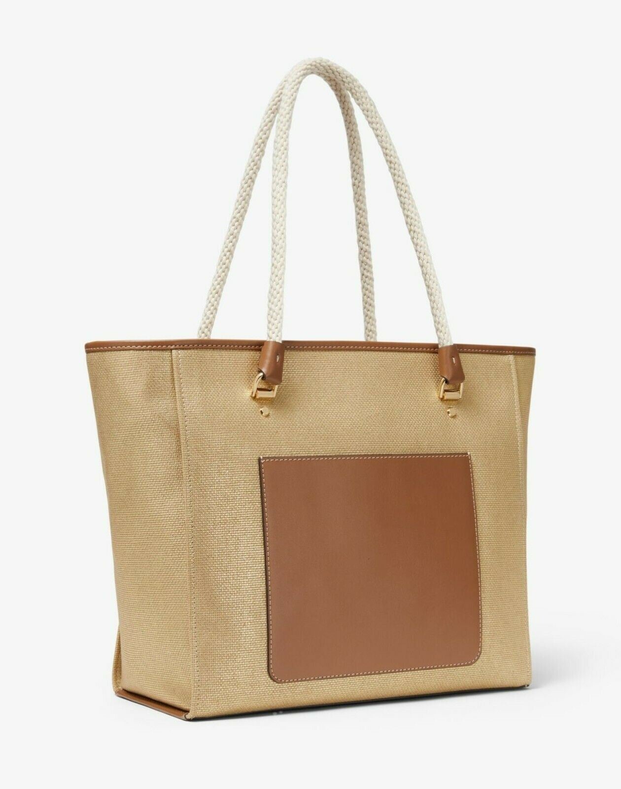 blakely large metallic canvas tote bag