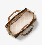 MICHAEL KORS Maxine Medium Pebbled Leather Dome Satchel Handbag,"IN MK GIFT BOX"