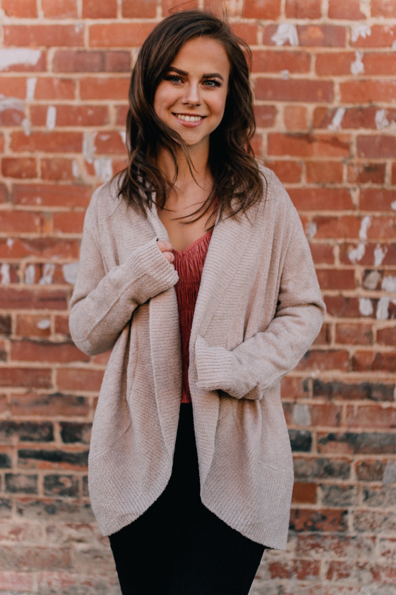 Barefoot Dreams: CozyChic Lite Circle Cardigan - Taupe – Sincerely Yours