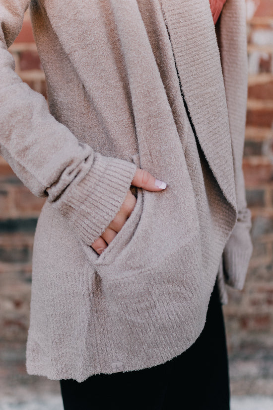 Barefoot Dreams: CozyChic Lite Circle Cardigan - Taupe – Sincerely Yours