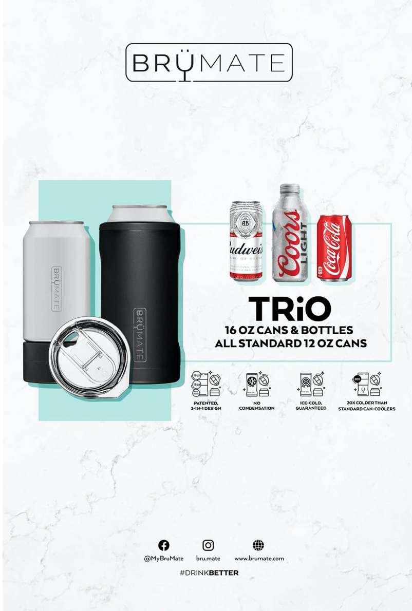 Custom Brumate Hopsulator Trio 3 In 1 Can Cooler Special 16 Oz - Office  Depot