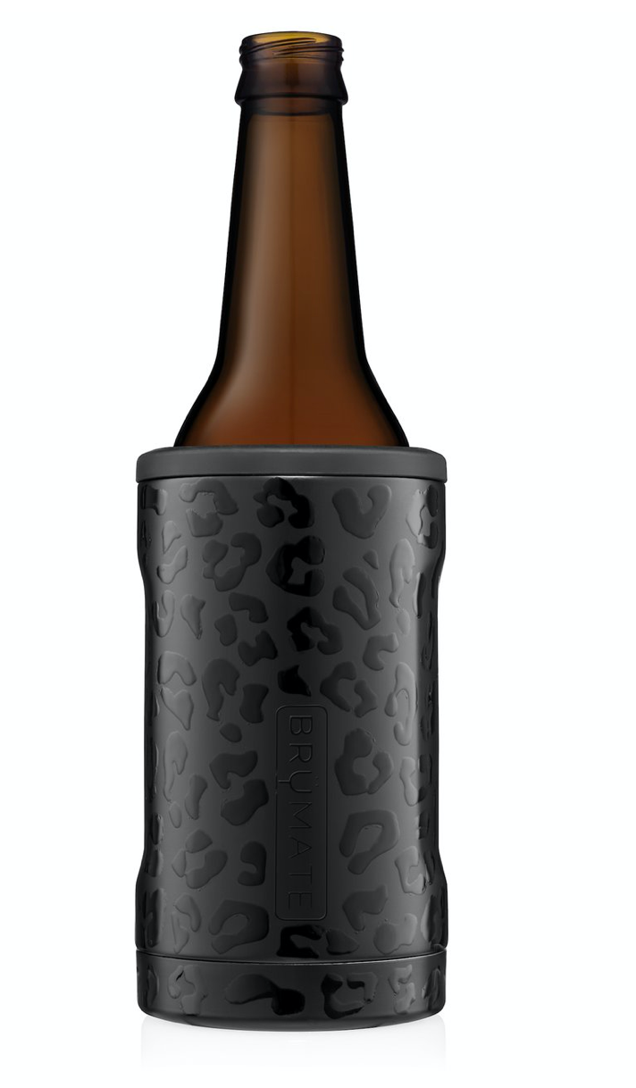 BruMate Winesulator | 25 oz Wine Canteen - Onyx Leopard