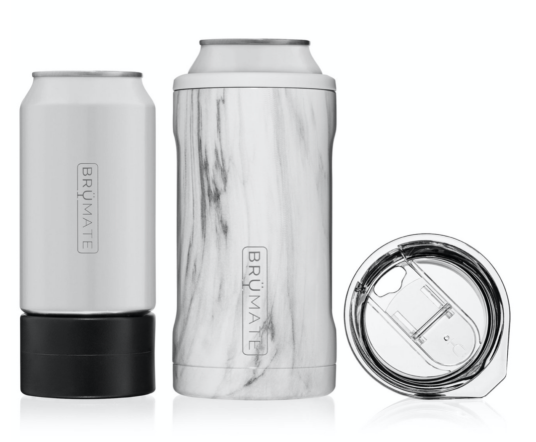 BruMate 12/16 oz Hopsulator Trio matte gray Holds 12 or 16 oz Beer Can