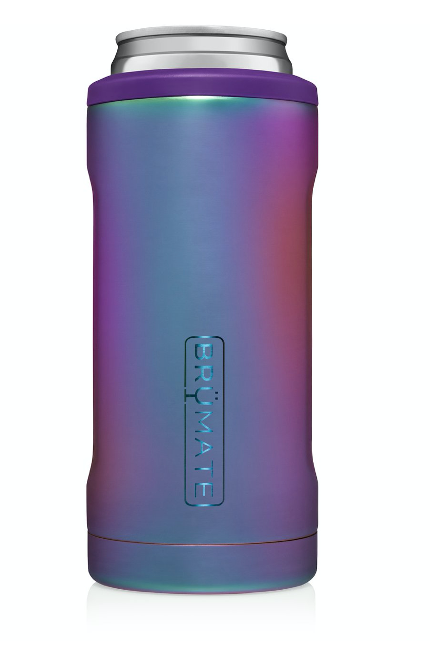 Promo BruMate Hopsulator Rainbow Titanium Slim Can Coolers (12 Oz.)