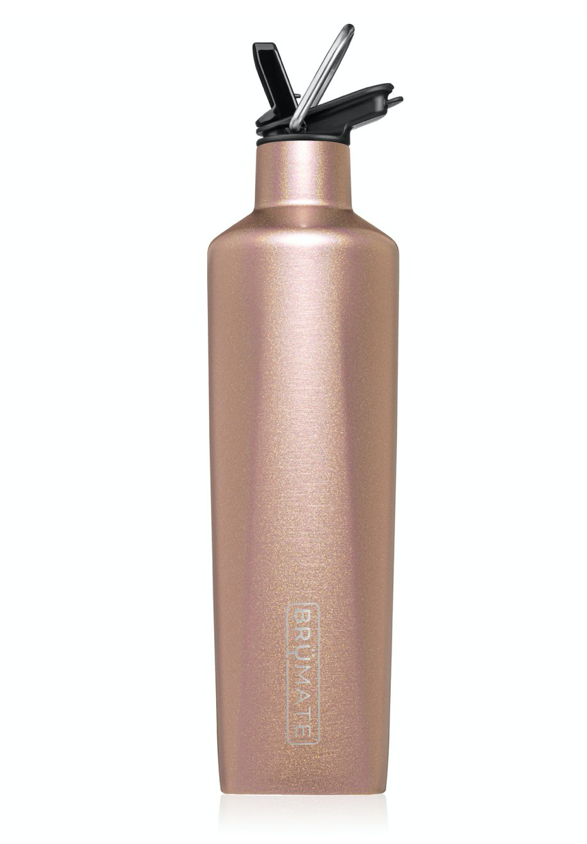 BruMate Winesulator | 25 oz Wine Canteen - Onyx Leopard