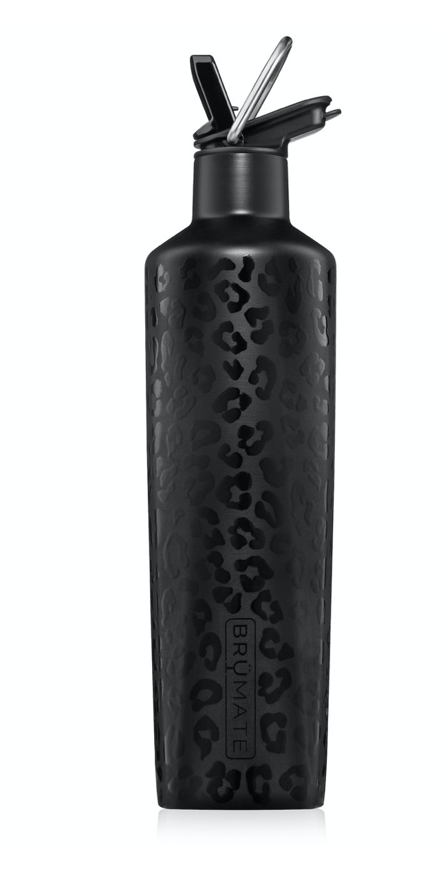 BRUMATE- Champagne Flute 12oz Onyx Leopard