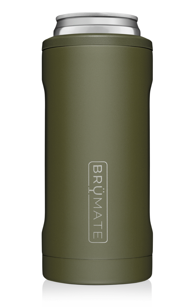 BruMate Hopsulator Slim - 12oz - Gold Leopard