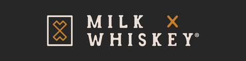 The logo for the company Milk X Whiskey
