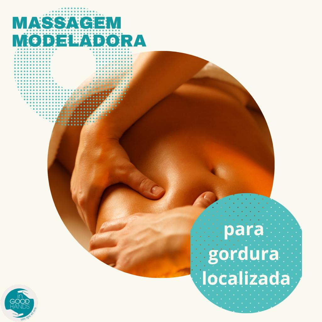 Massagem modeladora para eliminar gordura localizada