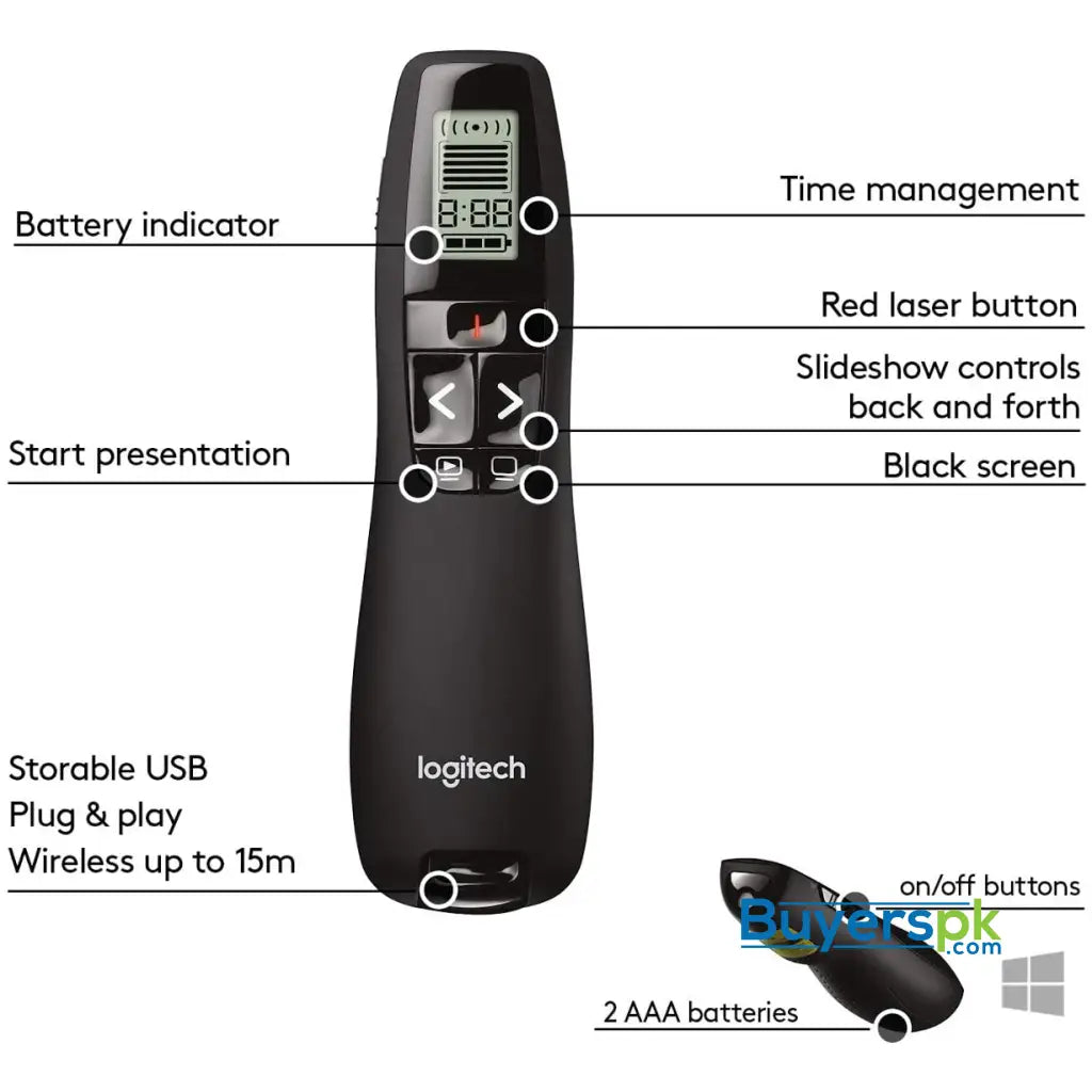 Logitech Wireless Professional Presenter Price in Pakistan | – BuyersPK.com