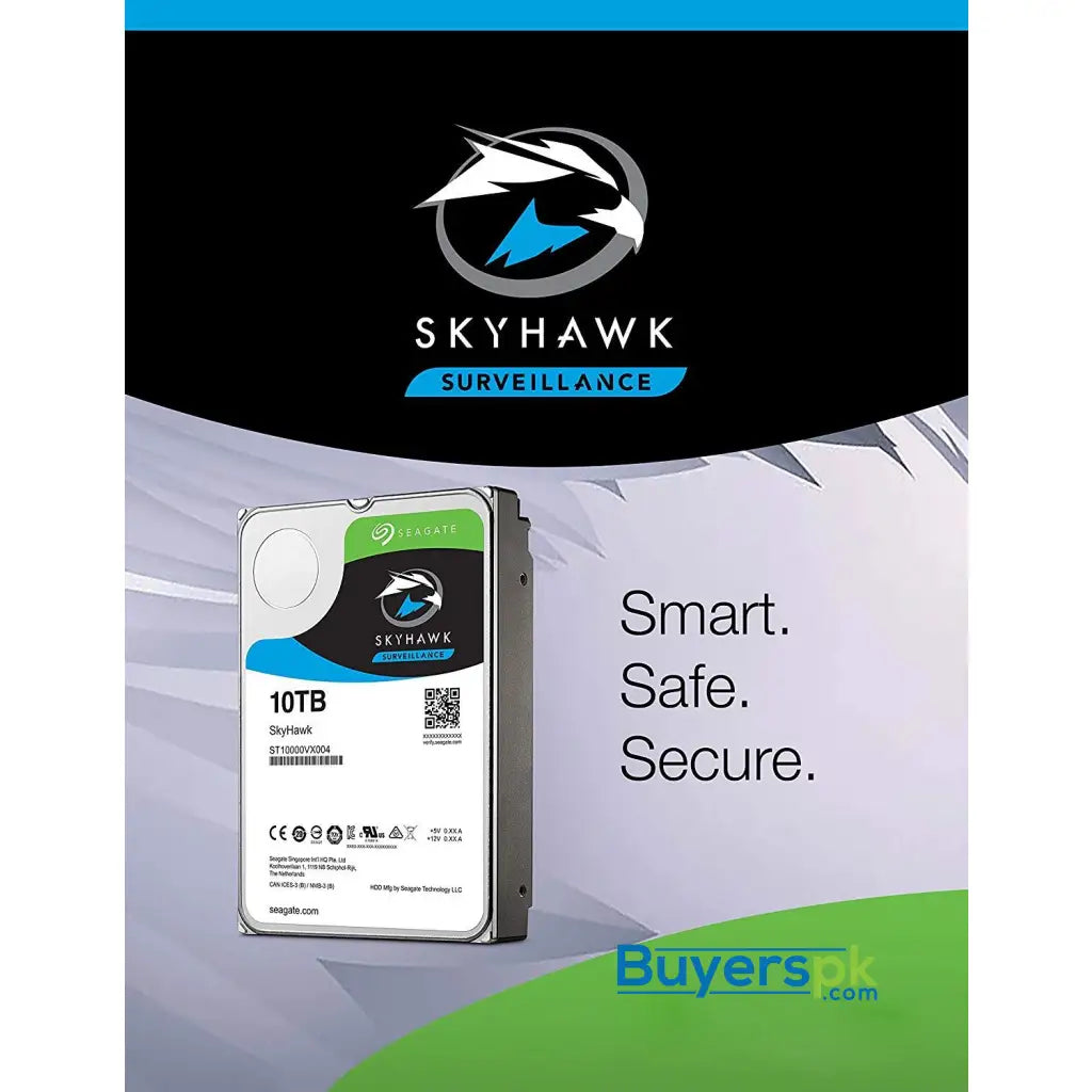 Seagate Skyhawk 10Tb Surveillance Hard Drive - Sata 6Gb/s 256Mb